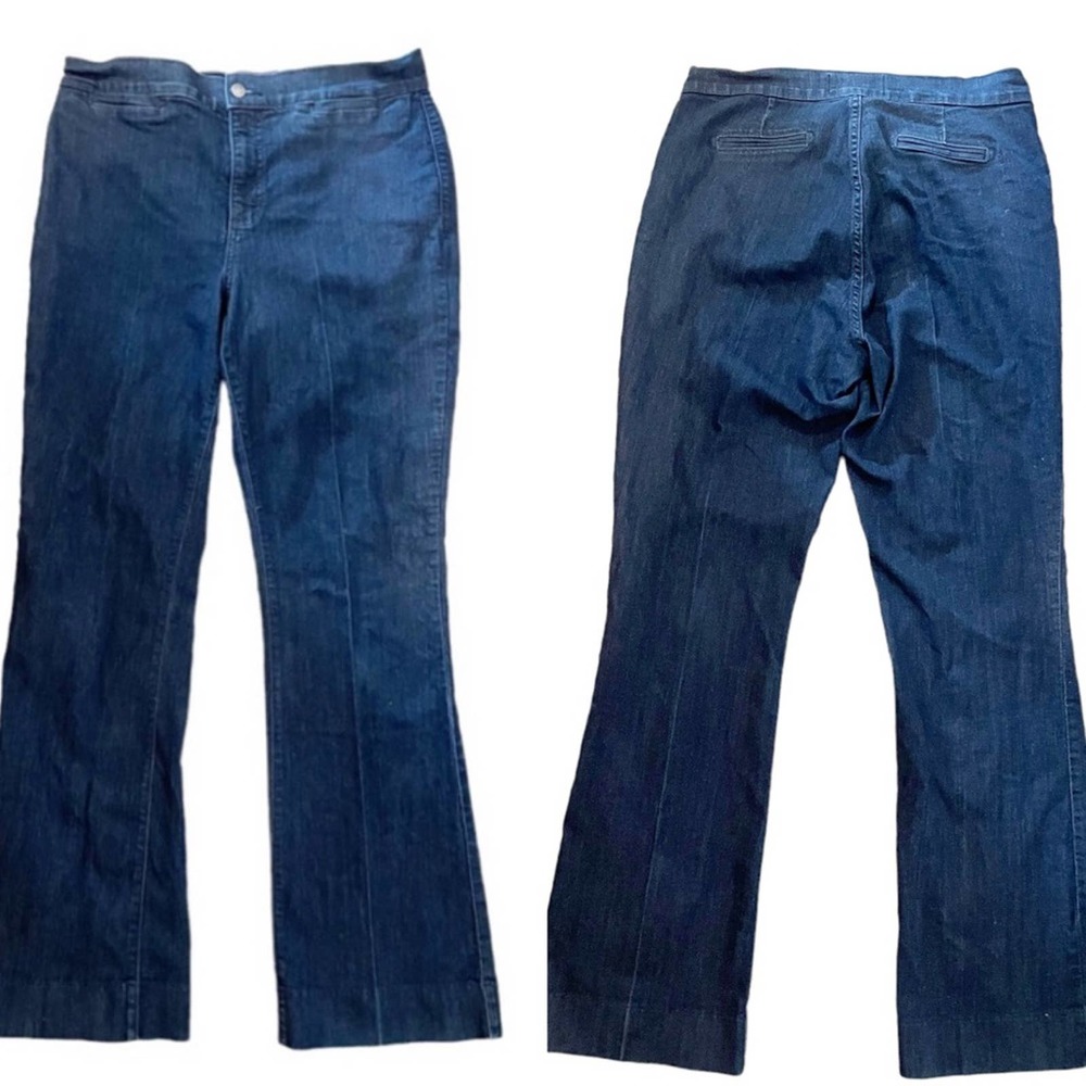 NYDJ High Rise Marilyn Jeans Tailored Look Dark Wash Size 14 - Picture 2 of 10
